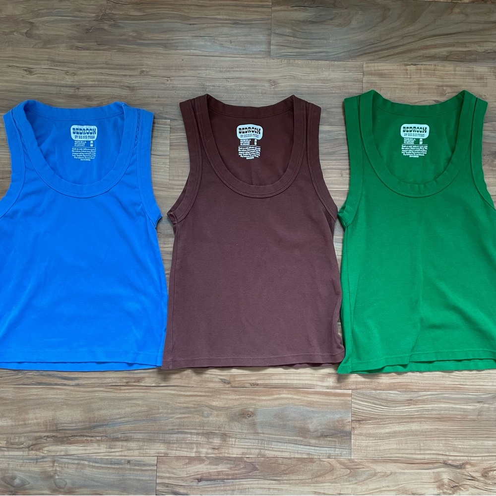 Lot of 3 Big Bud Press Tank Tops